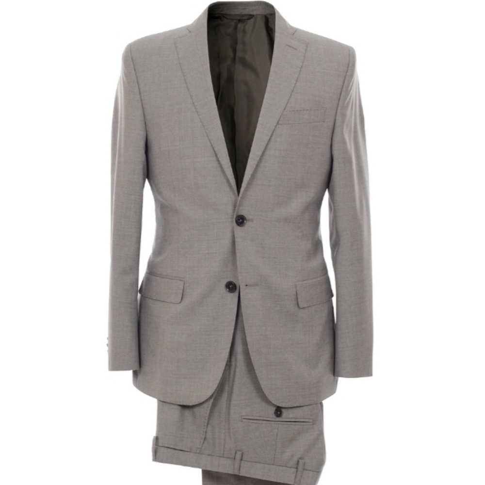 J.LINDEBERG "HOPPER 44R* ITALIAN WOOL COMPLETE 2PIECE GREY SUIT Jacket+P…